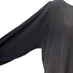 L'Agence  Gianne Black Open Bell Sleeve Silk Blouse, Sz S Photo 11