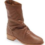 BEEK Ostrich Bootie In Saddle Brown Leather Ankle Boots size 6 Photo 0