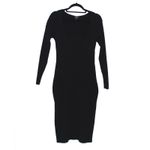 Rag and Bone  Asher Midi Dress Black Size Large Photo 5