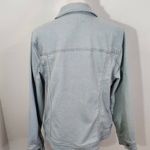 Liz Claiborne  Denim Jacket Size Medium Light Wash Jean Jacket Trucker Jacket Photo 4