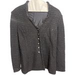 St. John  Evening Black Knit Jacket stunning .Knit Jacket w/Luxe Crystal … Photo 3