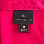 Worthington  Fuchsia Button-Down Shirt Photo 4