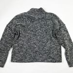 Madewell Cotton Marled Knit Cotton Mock Neck Pullover Sweater Heather White Photo 3