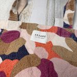 Sézane Ines Abstract Print Cloth Tote Bag Multicolor Pink Photo 1