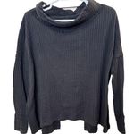 Free People Women’s Waffle Knit Turtleneck Top Size L Photo 0