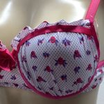 Massam Size Medium Floral Padded Underwire Bra. Made in Brazil. New with Tags White Photo 3