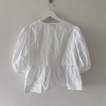 Ganni  White Tie Blouse Photo 5