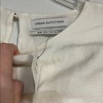 Urban Outfitters  WOMENS LINEN WHITE MINI DRESS NEW MEDIUM BELTED Photo 2