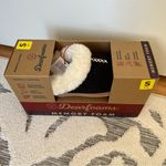 Dearfoams Black Gray Charcoal House Fur Lined Slippers Size 5/6 NEW Photo 1