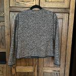 Ann Taylor Pink Gray Tweed Asymmetrical Zipper Moto Blazer Work Jacket 4 petite Photo 4