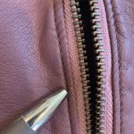 Free People Plum Dark Purple Faux Leather Mini Skirt Women’s Size 10 Photo 3