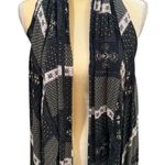 Free People  Geometric Print Handkerchief Sleeveless Boho Coastal Vest M/L Photo 2