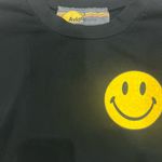 Aviator Nation  Black Smiley 2 Relaxed Crewneck Sweatshirt Size Small Photo 5