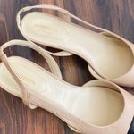 Liz Claiborne  Chunky 2” Heel Cap Toe Faux Leather Sling Back Dress Shoe Photo 3