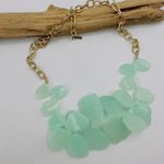 Sugarfix  Baublebar Aqua Blue Lucite Summer Statement Bib Necklace Photo 1