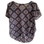 Living Doll Diamond Short Sleeve Blouse Small Photo 1