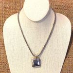 Silpada Popcorn Necklace Puffed Square Pendant Photo 1