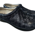 Alegria Womens Black Silver Leather Kayla Clogs Mules Shoes KAY-241 SZ 37 US 7 Photo 0