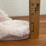 Michael Kors MICHAEL Janis Slipper Jacquard Print Soft Pink Fur Slippers 8/9? Photo 10