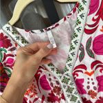 Anthropologie Floral smocked waist maxi midi dress ruffle flutter sleeve colorful bright print Photo 3