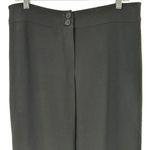 Armani Collezioni Black Wool Crepe Straight Leg Trousers Size 12 Photo 1