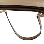 DKNY Beige Leather Bryant Park Chain Tote purse 3 compartments structured cream Photo 6