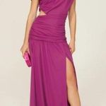 Tanya Taylor  Size 12 Purple Elegant Ruched Cut Out Side Slit Nami Gown Dress Photo 0
