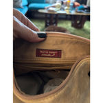 Eddie Bauer Women's Beige Suede Shoulder Bag Photo 2