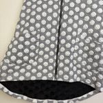 Shannon Passero Swing Jacket Womens Small White Polka Dot Full Zip Hooded Artsy Photo 4