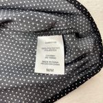 Hilary Radley Black and White Polka Dot V-Neck Blouse Size M Photo 7