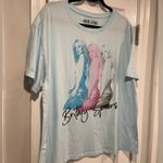 NWT Britney Spears Size XL Light Blue Short Sleeve Tee Shirt Signature Y2K Photo 5