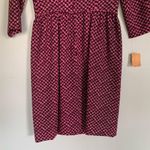 Deadstock Vintage | L’AIGLON Houndstooth Print Midi Dress Small Mrs. Maisel NWT Pink Photo 2