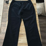 CHAPS  Black‎ Corduroy Pants Size 6 Straight Leg Photo 0