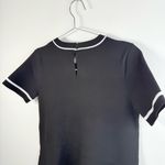 English Factory  Black  Knit Contrast Mini Dress Photo 4