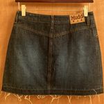 Mudd jeans un-hemmed denim mini skirt size 5 Photo 5
