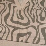 SheIn Green Print Collared V-Neck Tank Crop Top Photo 5