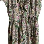 Zadig & Voltaire Karolina Ruffled Paisley Short Sleeve Midi Dress Size Small Photo 4