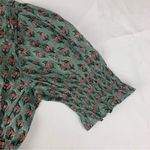 Daughters of India women's XS extra small prairie sage Green Puff Sleeve dress Photo 6