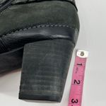 Clarks  Artisan Active Air Black Leather Tall Knee High harness Heel Boots sz 8.5 Photo 2