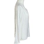 Rails  Finn Linen Blouse in Rose Gold Stripe Size Small Metallic White Billowy Photo 5