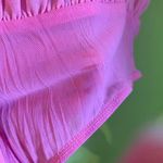 Lulumari Accordion bodysuit blouse pink size M Photo 2