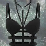 Black Festival Punk Bralette Harness New Photo 3