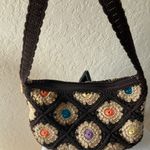 The Sak : Small Brown Floral Patch Crochet Bag/Purse Photo 7