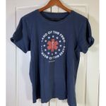 Life is Good  Crusher T Shirt Womens Large Blue Americana First Responder USA 4th Photo 0