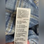 Fat Face Blue Casual Button Up Flannel Soft Cotton Casual Woman’s Shirt Size 14 Photo 4