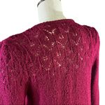 New Vintage Buffums pink knit cardigan sweater WOMEN’S LARGE fits small Photo 6