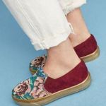 Anthropologie  Coral Blue Beaded Sneakers Photo 0