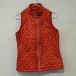 Gramicci Vest Womens Insulated Small Orange Full Zip Hiking 3 Pockets 1692 Photo 4