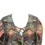 Bisou Bisou  Paisley Boho Romper size XL Photo 6