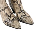 Schutz  Analeah Neutral Snakeskin Leather Knee High Block Heel Boots Size 8.5 Photo 12